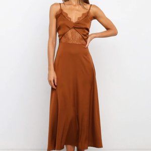 NWOT PETAL & PUP ARIEL DRESS - RUST